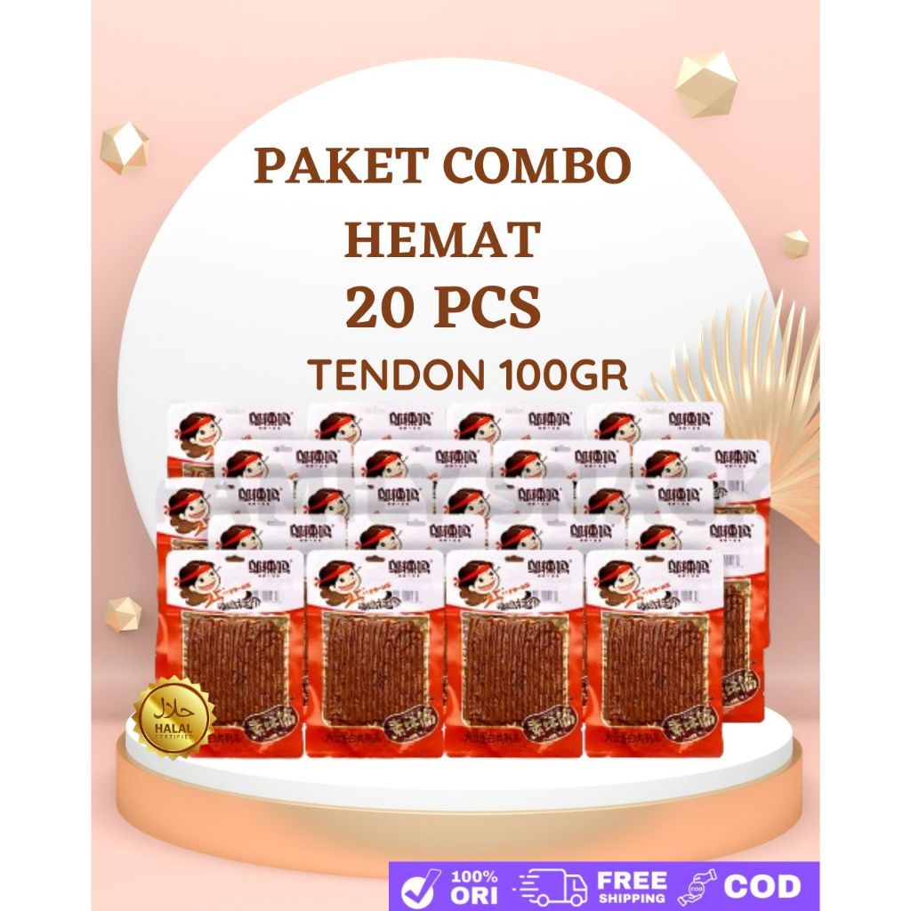 

PAKET COMBO HEMAT Latiao [20 pcs][HALAL] Wulama Gluten Latiao Snack a Vegetarian Food | Wulama Gluten Chinese Snack Kembang Tahu