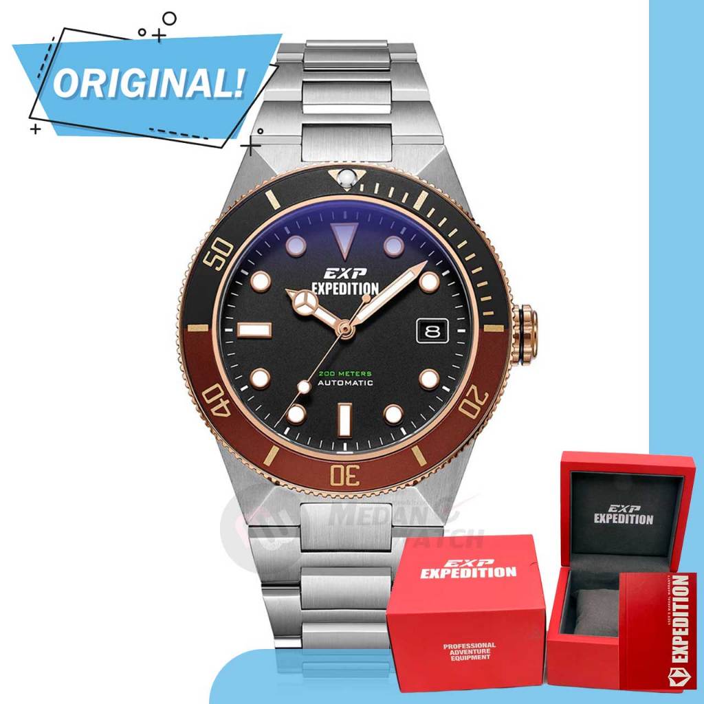 Jam Tangan Pria Automatic Expedition 6851MA E6851 E 6851 MA 6851 MABTRBABO Original Garansi Resmi