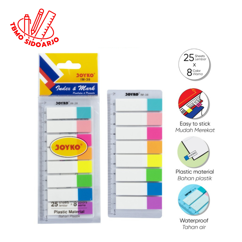 

TBMO Index & Mark / Penanda / Pembatas Joyko IM-38 / Plastik