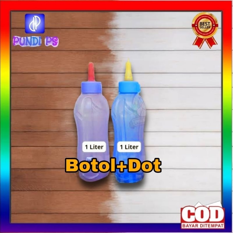 DOT BOTOL KAMBING 1 LITER Plastik Tebal Untuk Anak Kambing Cempe Domba