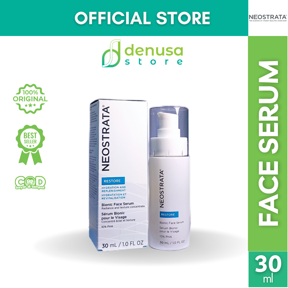 𝗗𝗘𝗡𝗨𝗦𝗔 - Neostrata Restore Bionic Face Serum 10% PHA 30ml | Anti Aging Kerutan Melembabkan Wajah