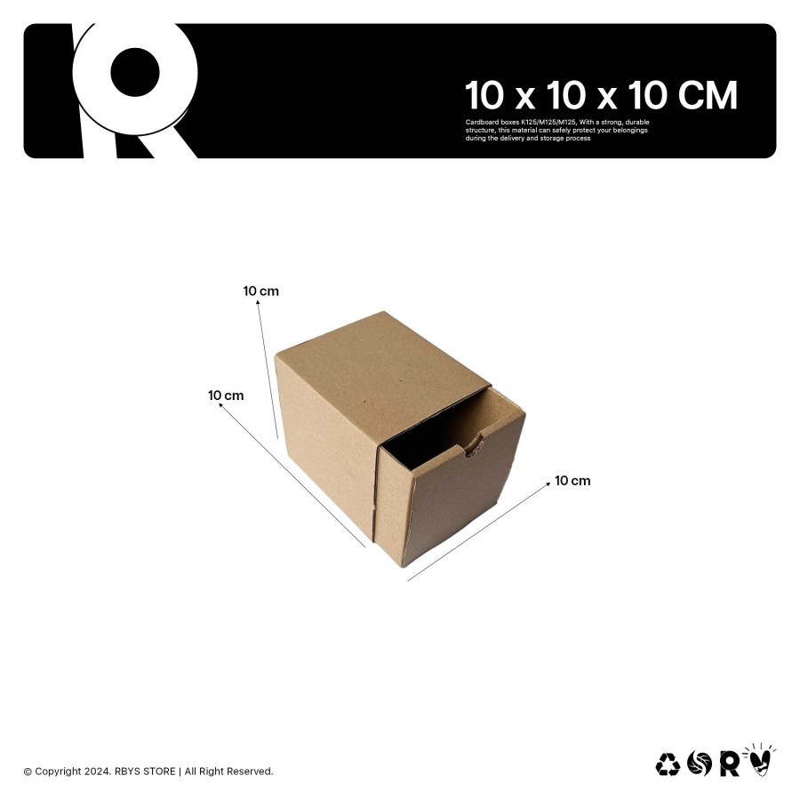 

KARDUS KARTON BOX 10 x 10 x 10 CM | Dus Kardus