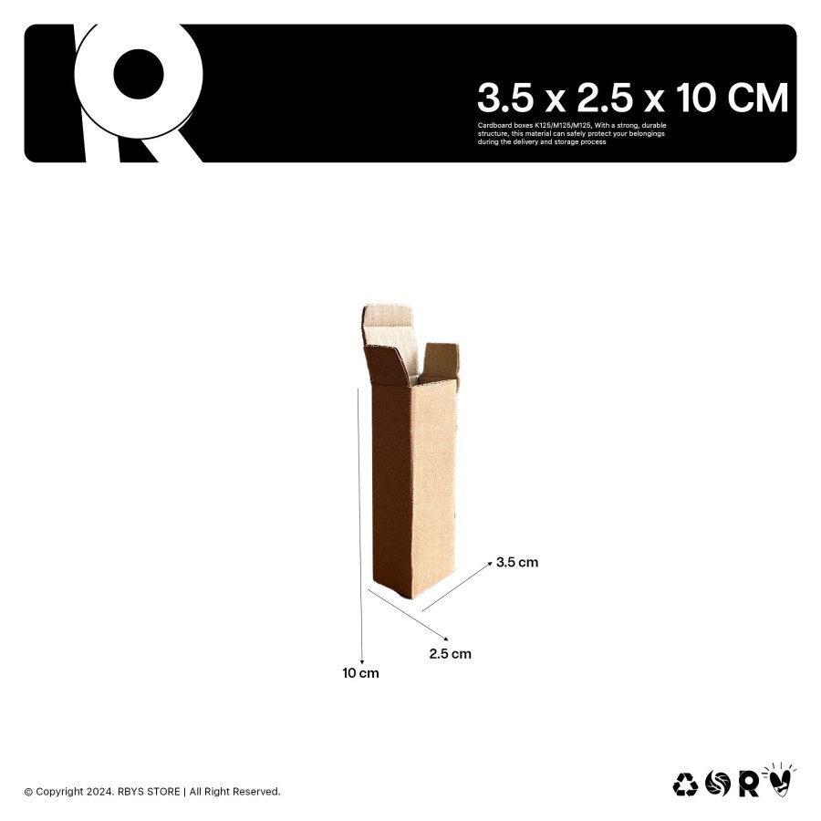 

KARDUS KARTON BOX 3.5 x 2.5 x 10 CM | Dus Kardus