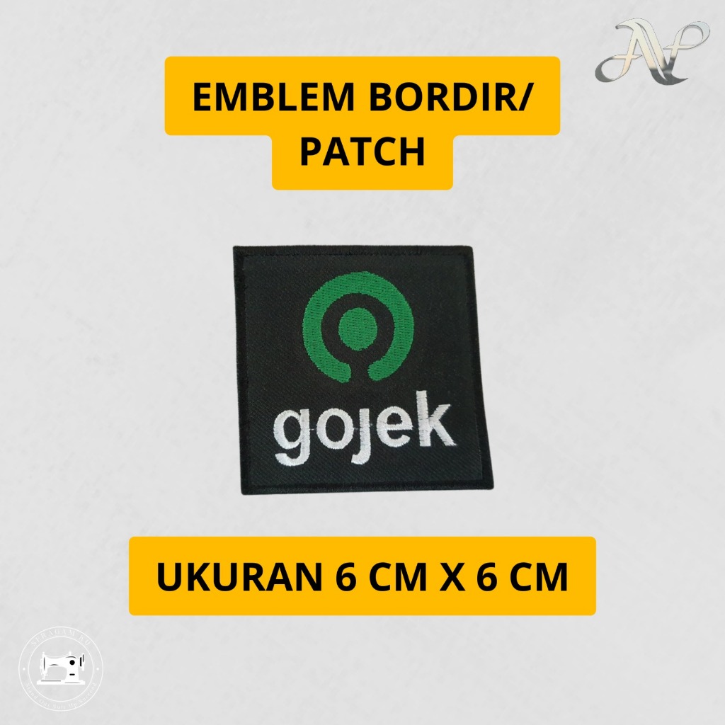 Emblem Bordir Patch Logo Gojek