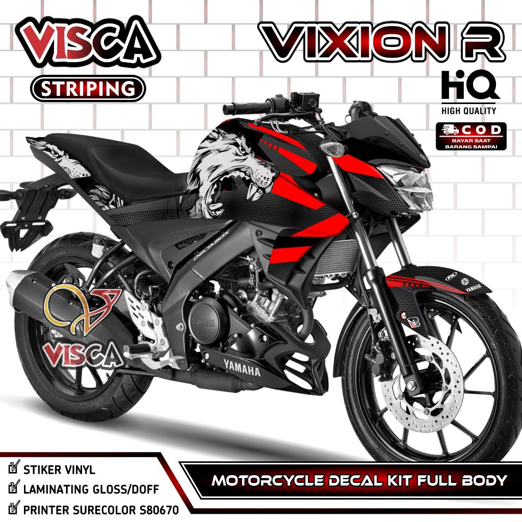 Decal Vixion R - Stiker Vixion R - Dekal Vixion R Full Body - Striping Vixion R Variasi - Decal Holo
