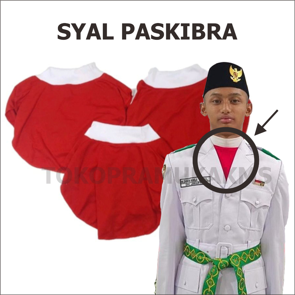 Syal Paskibra sal leher Paskibraka Scraf Paskib Atribut
