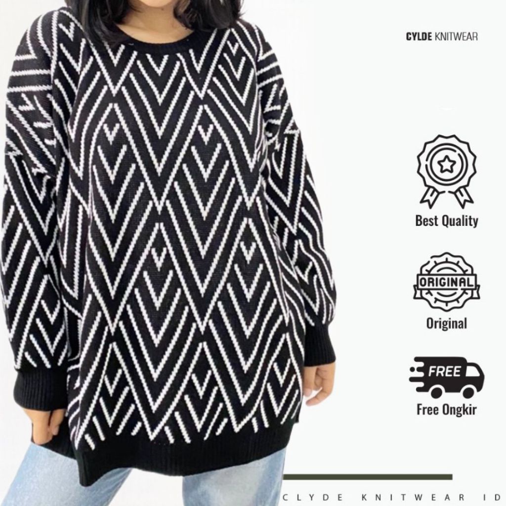 Blouse rajut oversize hana atasan wanita