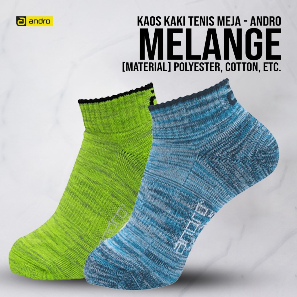 Kaos Kaki Tenis Meja Pingpong Andro Melange Socks