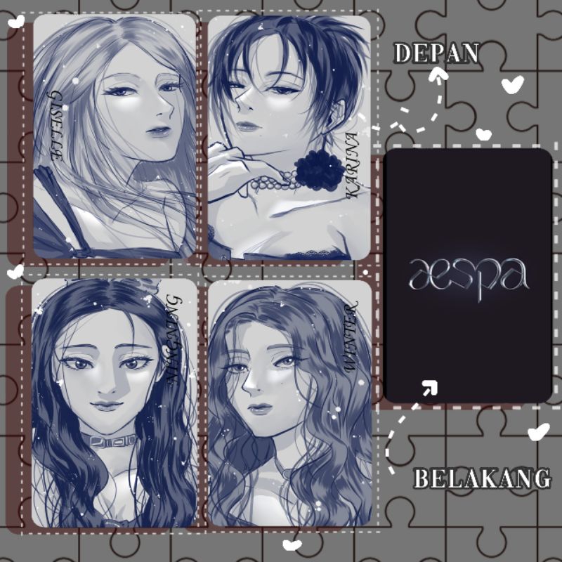 aespa merchandise//aespa photocard drama ver