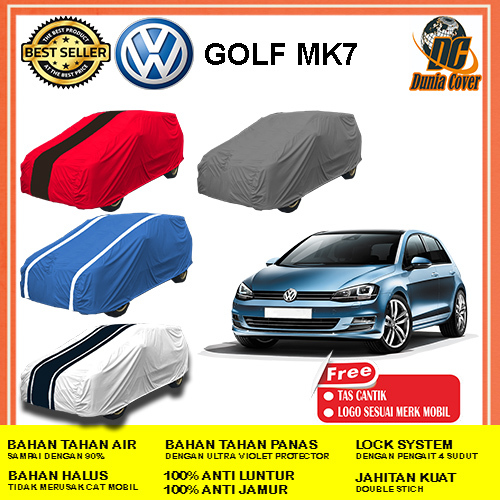 Cover Mobil Vw Golf Mk7 Tsi, GTi Anti Air Waterproof Outdoor, Sarung Mobil Vw Golf Mk7 Tsi, GTi, Sel