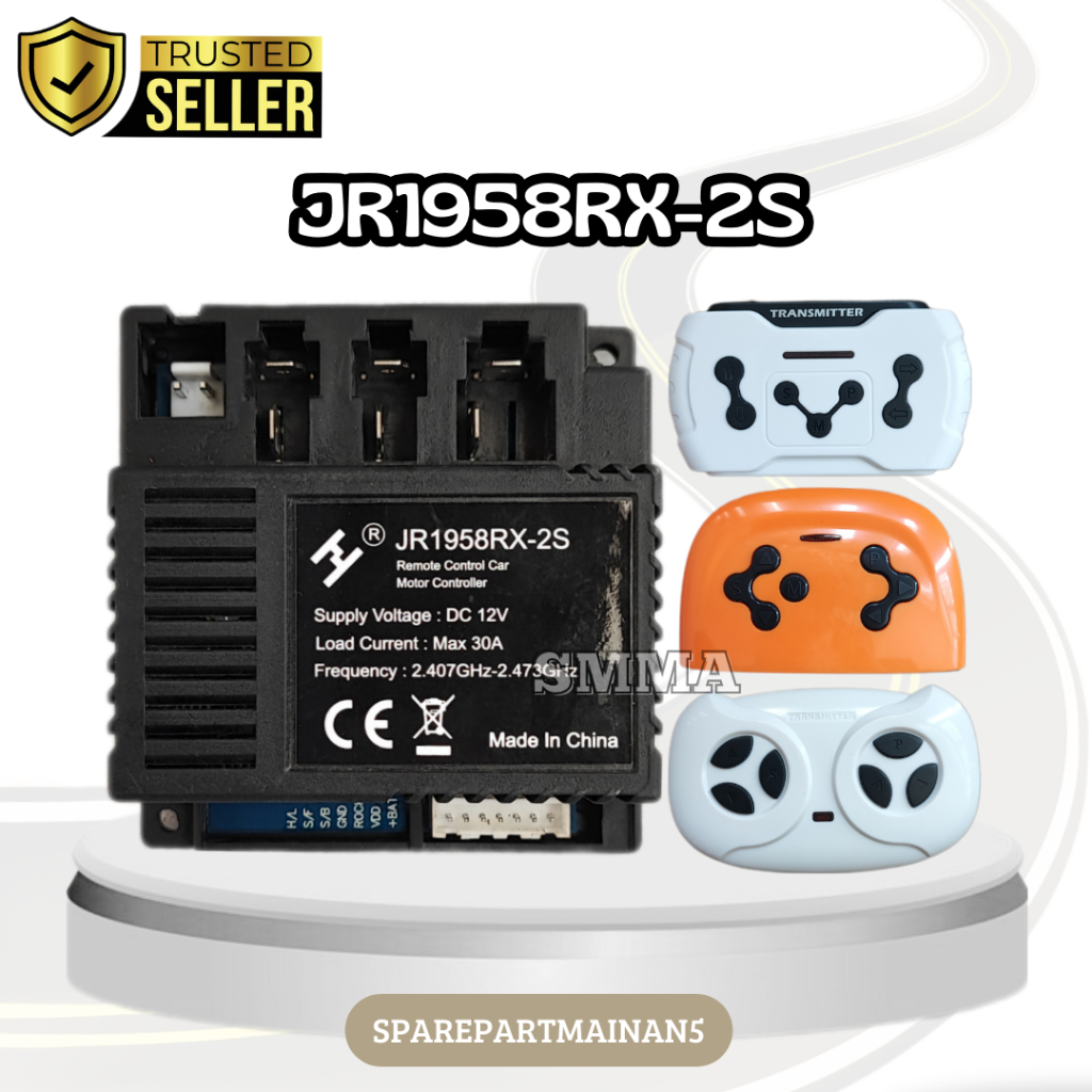 SMA5 || Receiver + Remote Control  JR1958RX-2S (modul PCB) mobil mainan aki,pliko,PMB,Unikid