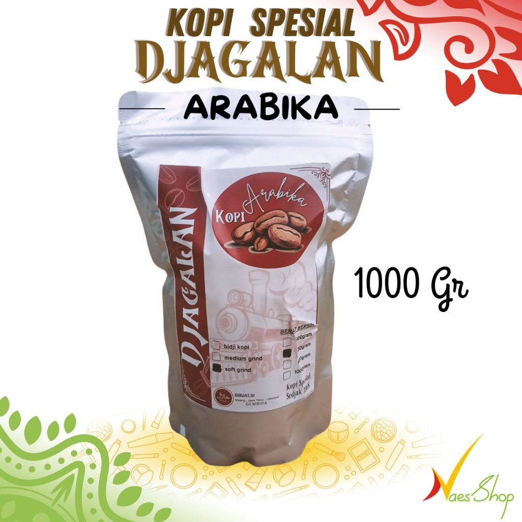 

Kopi Djagalan Arabica / Kopi Khas Jagalan Malang 1Kg Kopi Bubuk / Biji Kopi Grosir
