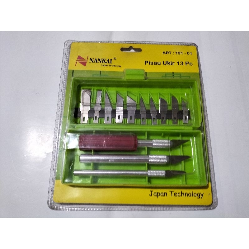 Pisau Ukir Nankai 13 pcs Untuk handcraft dan kepala Bonsai