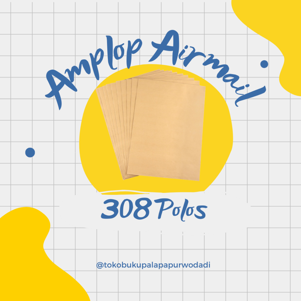 

Amplop 308 Coklat Polos Tanpa Tali