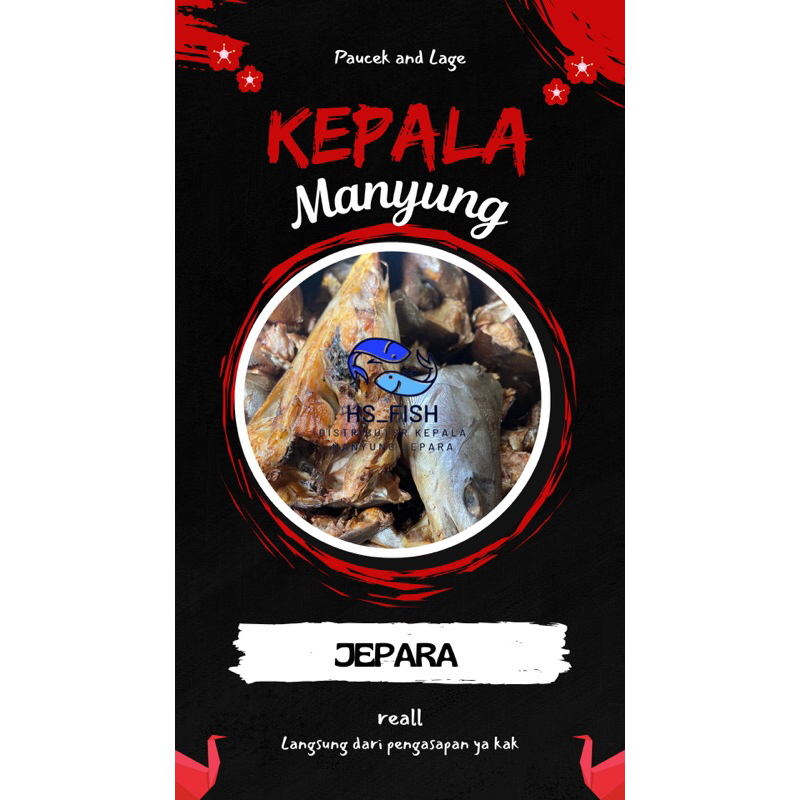 

kepala manyung asap/panggang asli jepara langsung dari pengasapan kemasan vacum isi 1 berat (-+) 500g