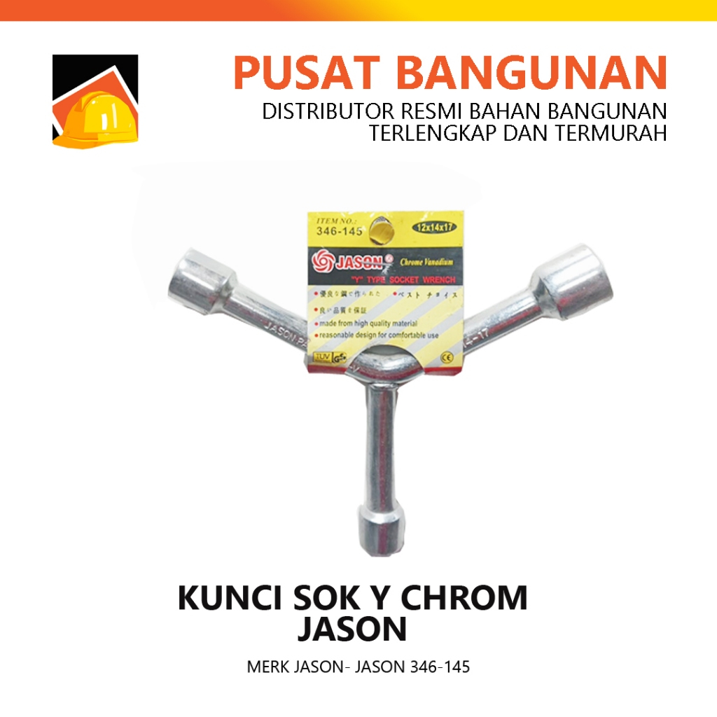 KUNCI SOK Y CHROM MERK JASON