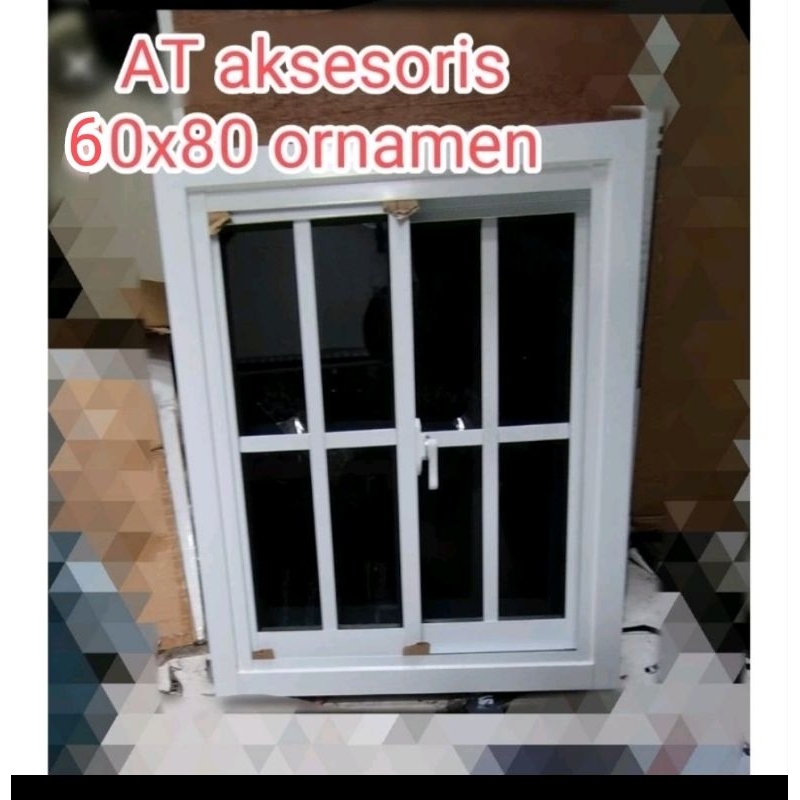 Jendela sliding 60x80 ornamen