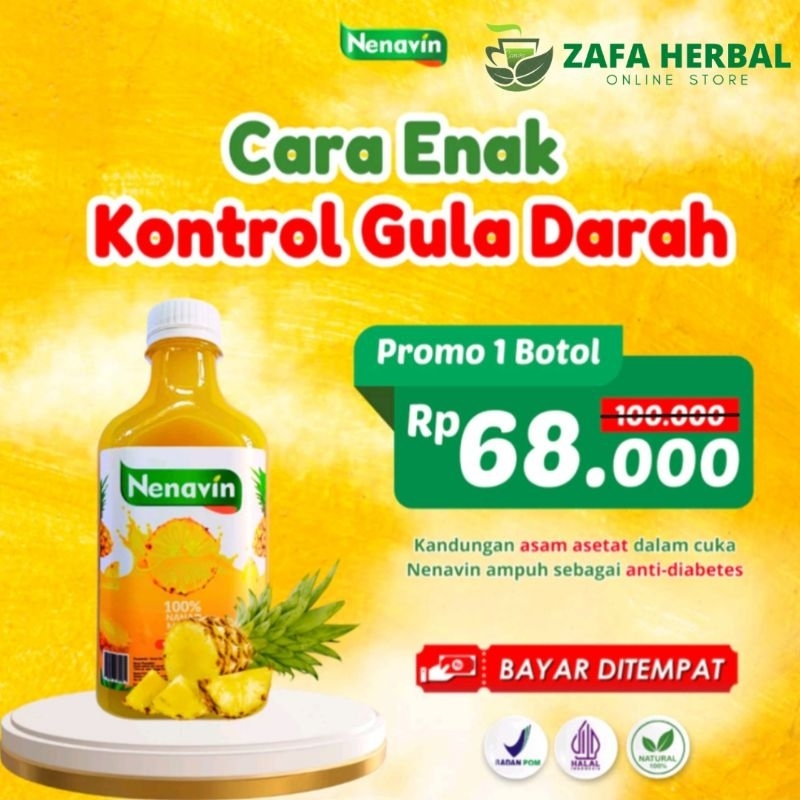 

❤️READY STOK❤️ FREE GIFT - NENAVIN - Cuka Nanas Organik Original isi 280 ml -