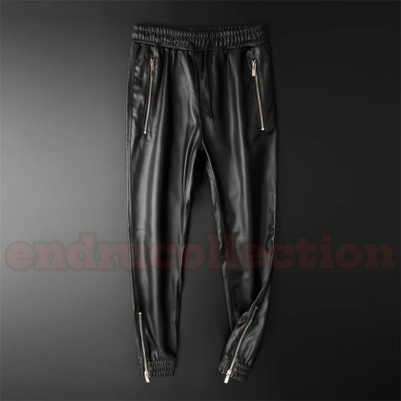 celana panjang kulit sintesis pria size s_xxxl/celana panjang pria terbaru