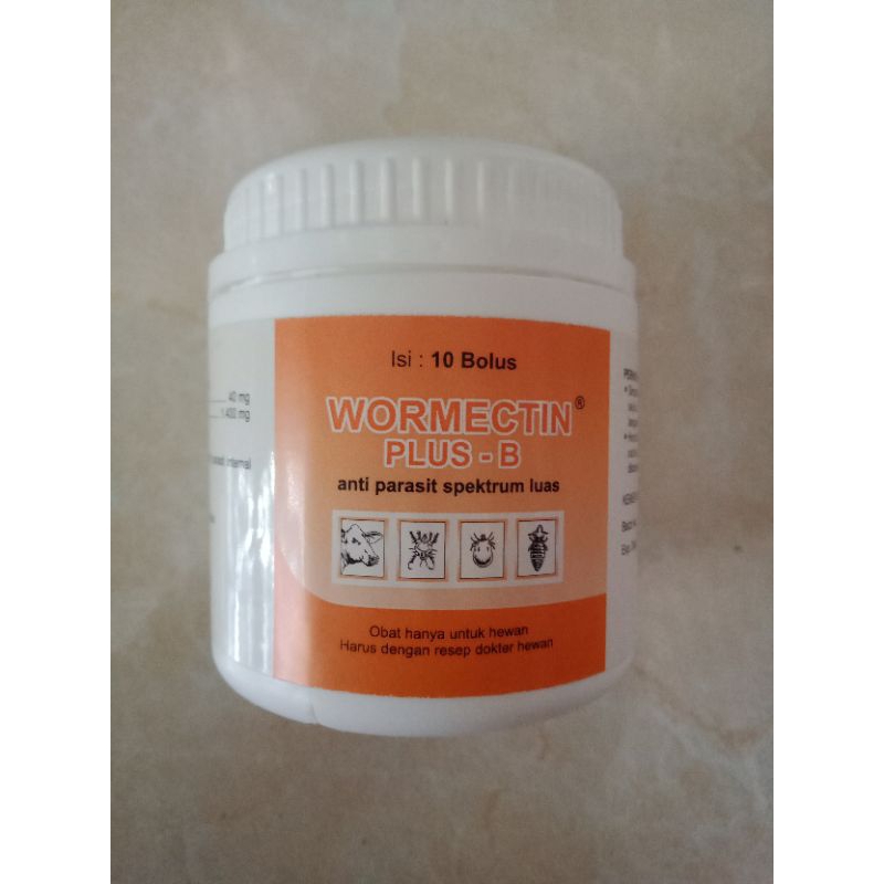 WORMECTIN B PLUS 1 Bolus Wormectin Obat Hewan Gudik Kudiz Korengan Cacingan Kutuan Caplax Tungau Sca
