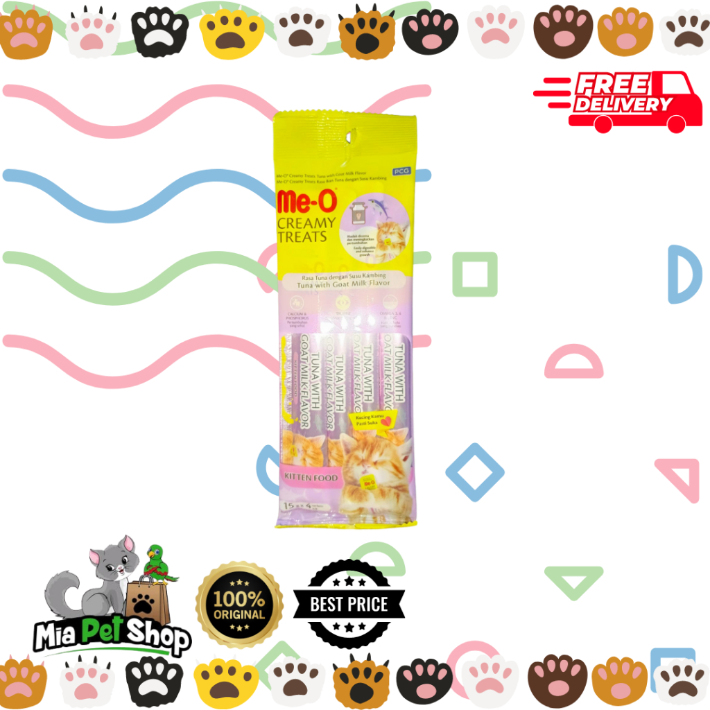 Wet Cat Food MEO Creamy Kitten Tuna 15G (4pc) - Makanan Kucing Basah