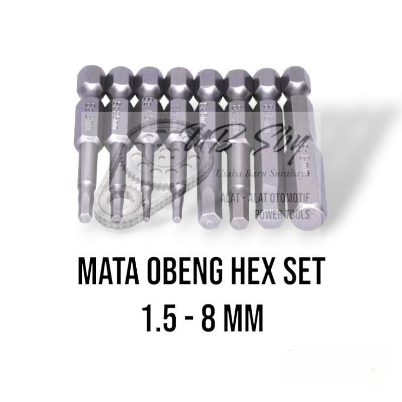 Mata Obeng Hex 8pcs 1.5-8mm
