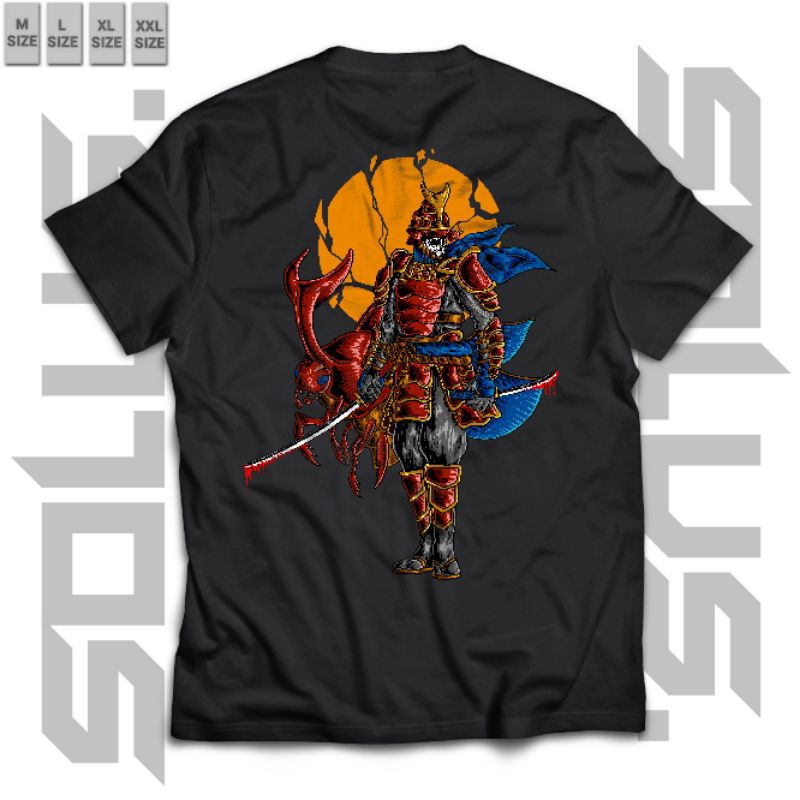 TSHIRT SAMURAI JEPANG | KAOS JEPANG STREET HITAM