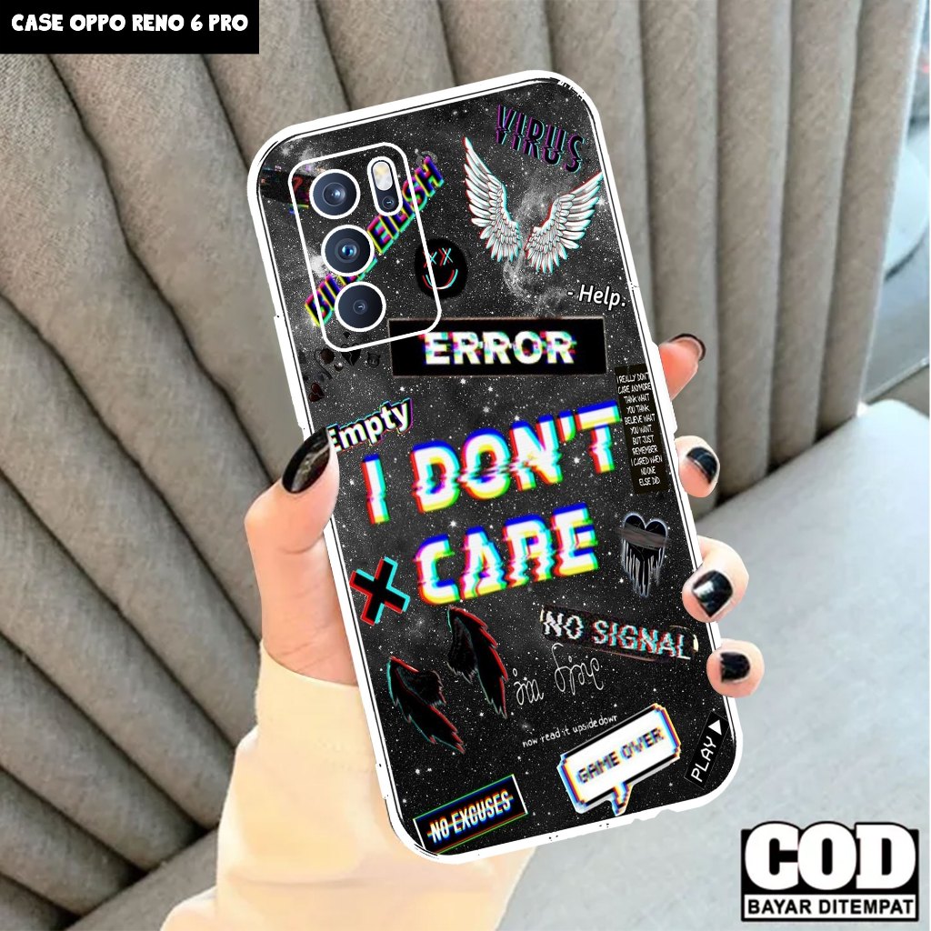 Case OPPO RENO 6 PRO - Casing OPPO RENO 6 PRO Motif ( POSTER ) - Softcase Premium Fourside - Bening 