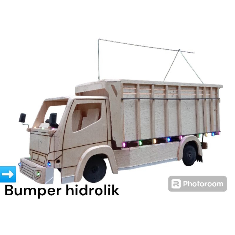 MINIATUR TRUK OLENG|MENTAHAN|BUMPER HIDROLIK|FULL LAMPU