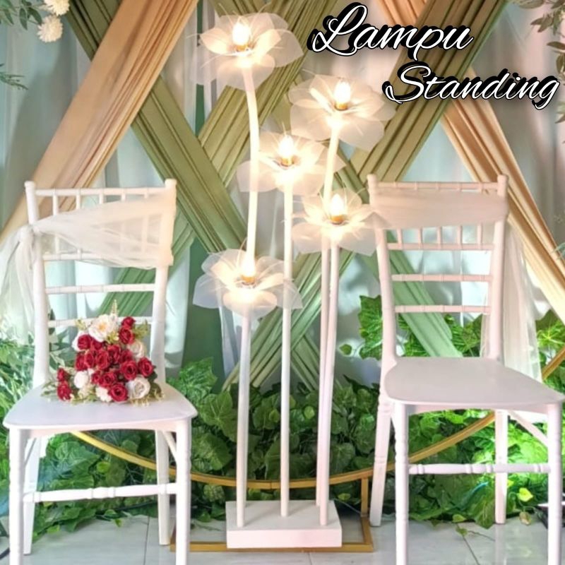standing lampu dekorasi pelaminan