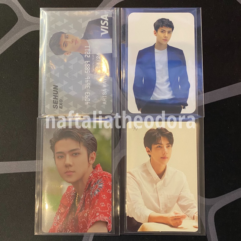 (BOOKED) EXO Sehun SMTOWN Visa Prepaid Card Photocard ver 1 WAL Frame Case Universe Mug
