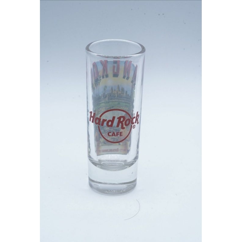 ￼Hard Rock Cafe Classic Angkor Cambodia Kamboja Shot Glass Gelas Collection Collectible Original Mer