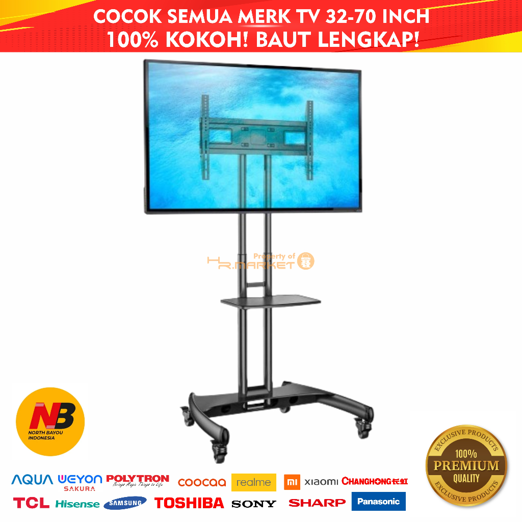 Bracket Standing North Bayou NB AVA1500-60-1p 32" s/d 70" Import