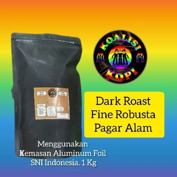 

Dark Roast Kopi Fine Robusta Pagaralam 1Kg, Vietnam Drip/Kopi Susu/Espresso/Blend 250Gram/500Gram/1Kg