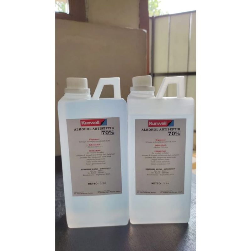 Alkohol 1 Liter 70% Kunwell / Antiseptic