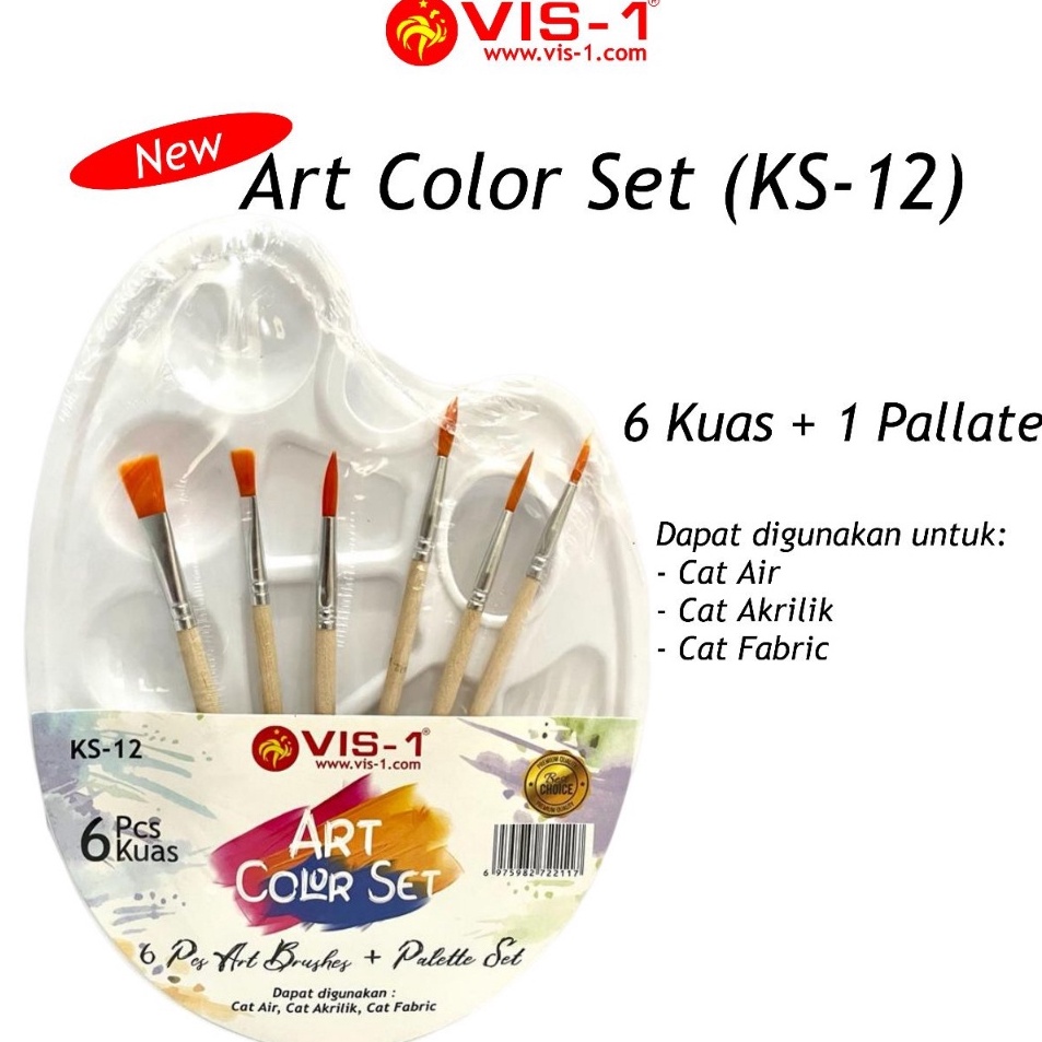 

Big Promo Kuas Set Palet Vis1 KS12