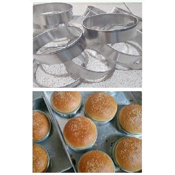 

BURUAN SERBU RING BURGER RING ROTI RING CUTTER DIAMETER 11 TINGGI 4 CM