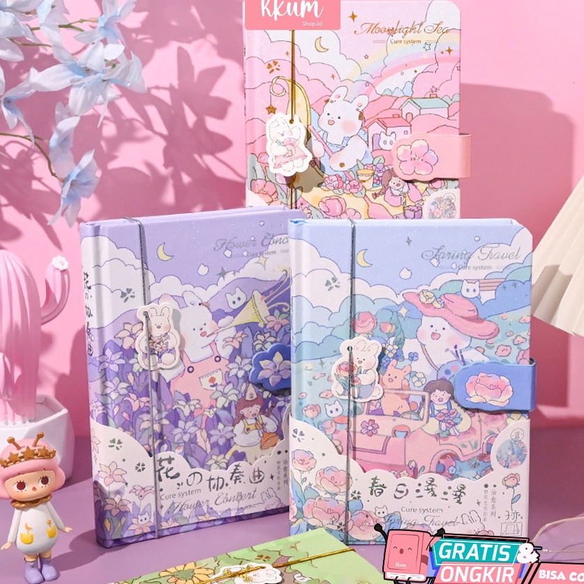 

Fast Order Notebook rabbit cute Buku tulis karakter lucu Buku catatan jurnal diary