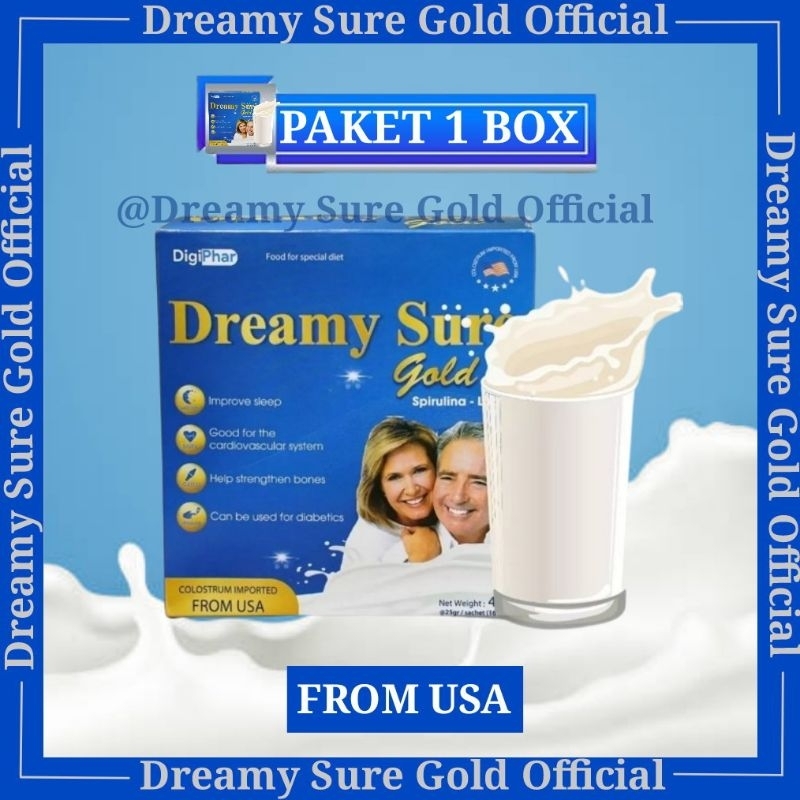 

SUSU DREAMY SURE GOLD IMPORT AMERIKA 100% asli herbal ( Mengatasi insomnia kesulitan tidur )