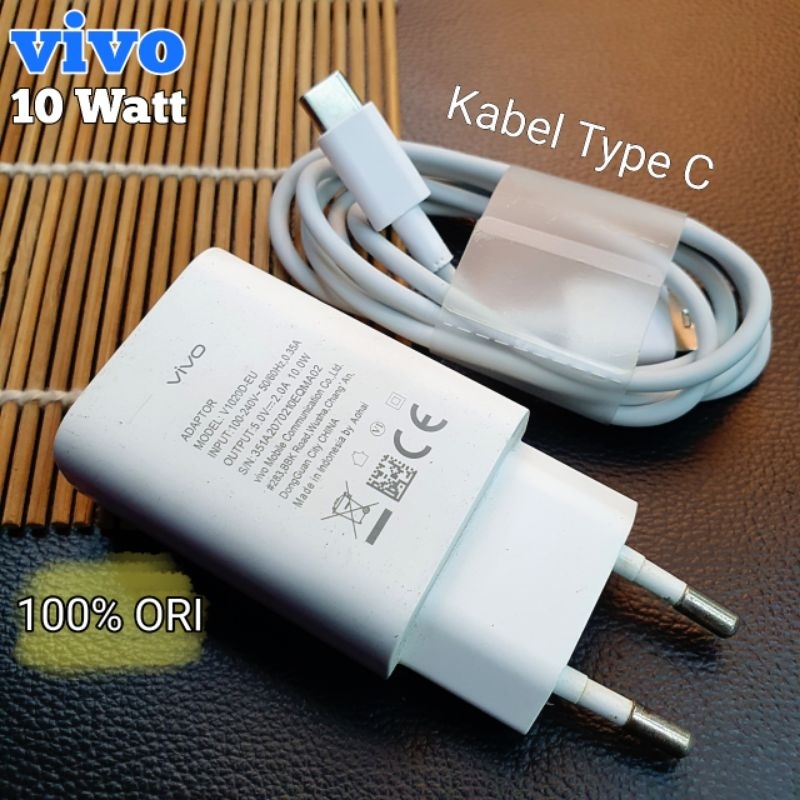 Charger Vivo 10watt V5,V5s,V7,Y11,Y12,Y12i,Y69,Y73 Original 100% Copotan Hp 2Ampere Type C (second)