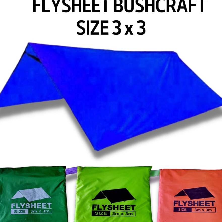 Star Seller flysheet 3x3 ultralight  atap tenda camping atap tenda lipat 3x3 flesit tendaflesit tenda waterproofflaysheet tenda 3x3