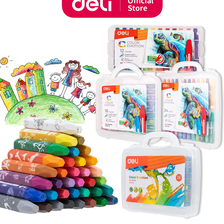 

Specia Sale Deli Oil Pastel Crayon Krayon 122436 Warna Cerah Sempurna Tidak Beracun EC2124