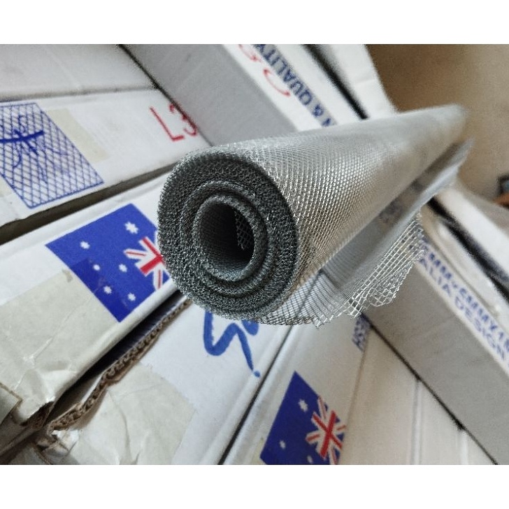 Terkini Kawat Parabola Alumunium Kawat Nyamuk Alumunium Silver Per Roll