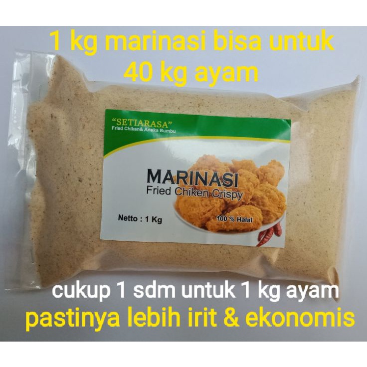 

KODE PRODUK SMOQ6595 MARINASI FRIED CHICKEN 1KG