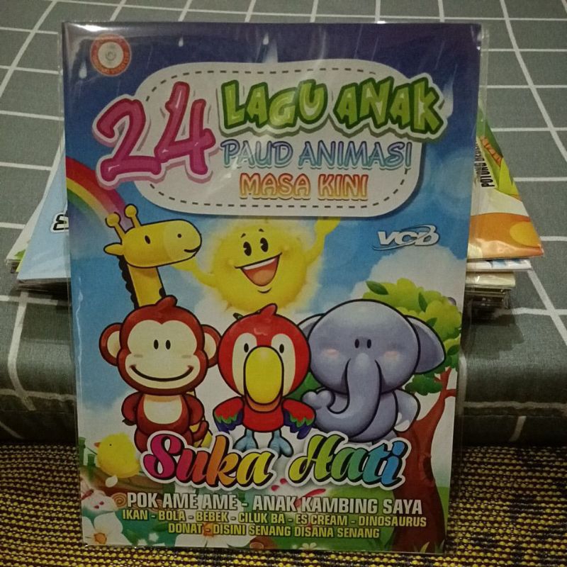 KASET VCD 24 LAGU ANAK PAUD ANIMASI