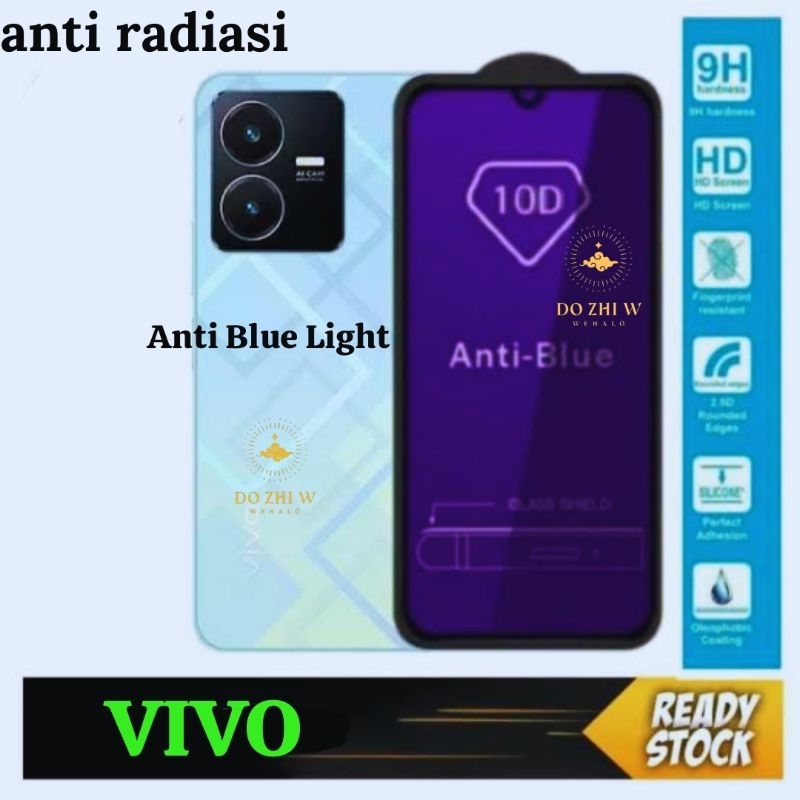 Tempered glass anti blue light anti radiasi Vivo Y16/ vivo Y17/ vivo Y17i/ vivo Y17s/ vivo Y20/ vivo Y20a/ vivo Y20G/ vivo Y20i/ vivo Y20s/ vivo Y20s G full layar