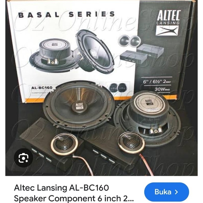 Altec lansing AL BC 160 Component speaker split