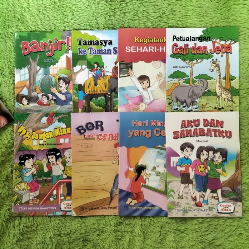 ORIGINAL BUKU CERITA DAN DONGENG ANAK BOR YANG CENGENG AKU DAN SAHABATKU BANJIR TAMASYA KE TAMAN SAF