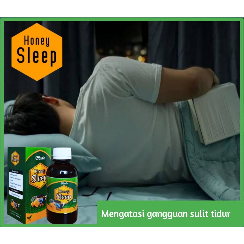Obat Susah Tidur Insomnia Herbal Madu honey deep Sleep Original Mengobati Insomia Sulit Tidur Pulas