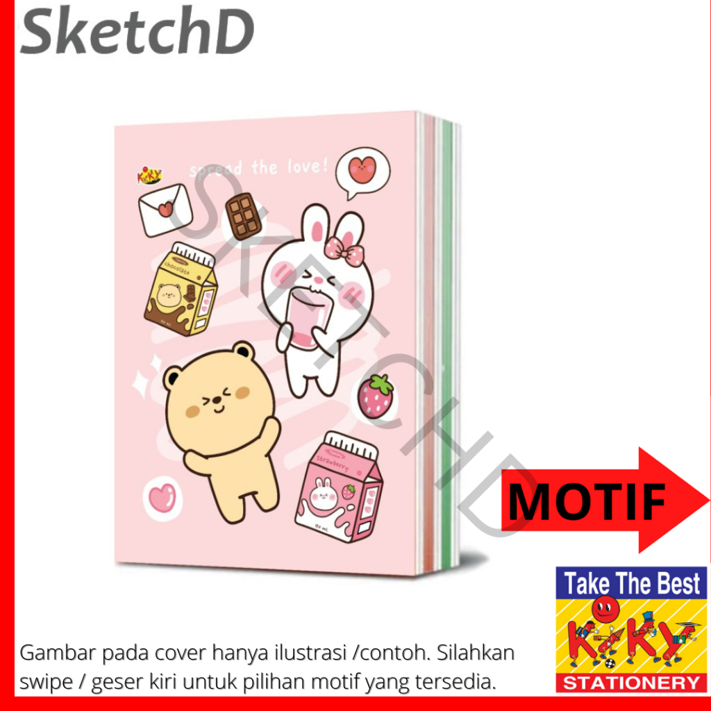 

Buku Tulis Kiky 26 lembar A5 21 x 16 cm Note book